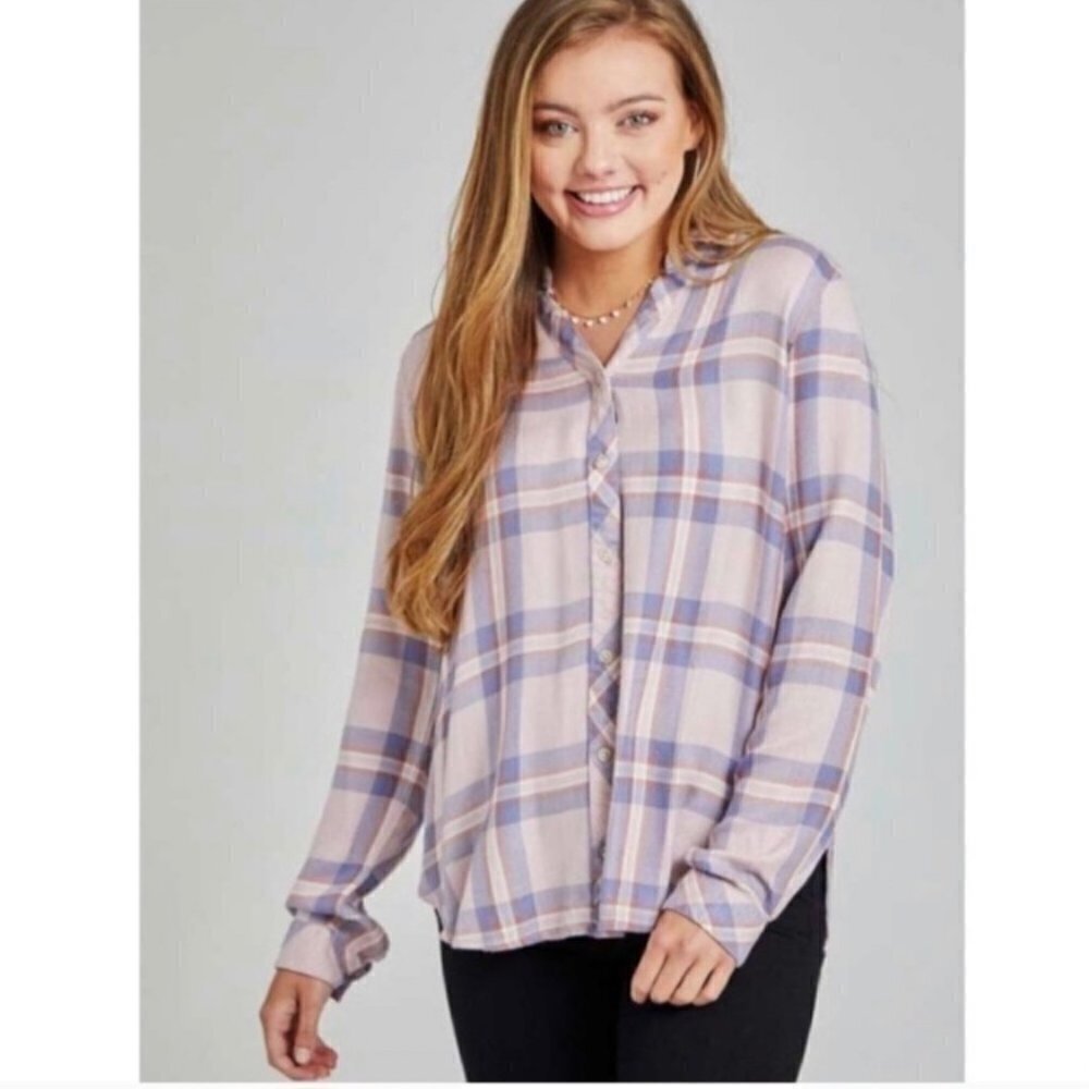 NWT Altrar'd State Plaid Button Up Shirt S